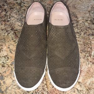 Aerin Marina Suede Gold Studded Sneakers